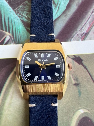 Montre raketa cadran bleu - raketa,