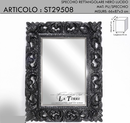 Miroir rectangulaire style - miroir,