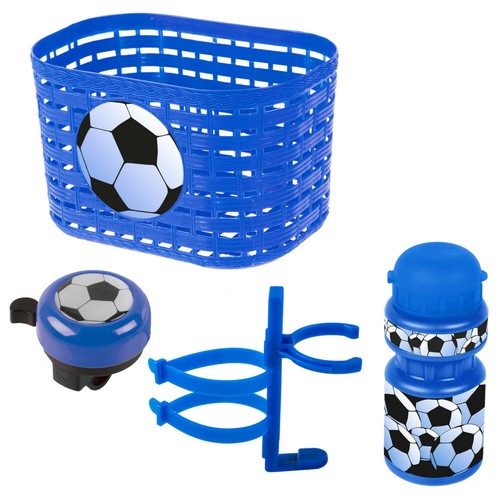 Kit panier bidon sonnette bleu - panier,