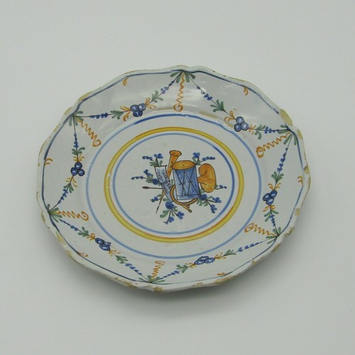 Nevers assiette faïence - nevers.,