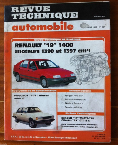 Rta 1989 renault 19 - du,