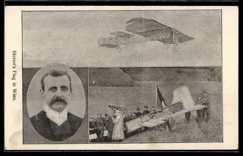 Carte postale vienne avion - postale, l'avion