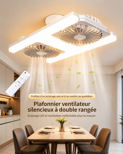 Ventilateur plafond led - de,