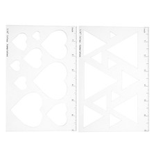  2 Pcs Gabarit Acrylique