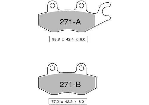 Plaquettes frein avant - frein, fritt