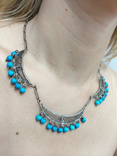 Collier égyptien argent - en,