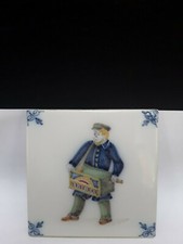 Ancien  Carreau Delft Musicien