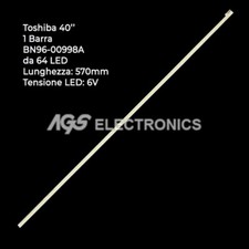 KIT BARRES DE RAYURES TV LED TOSHIBA 64 LED BN96-00998A 46L5200U LTA460HN05