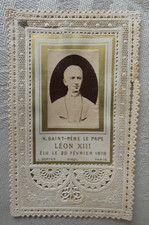 image pieuse dentelle fine saint pere leon XIII dopter
