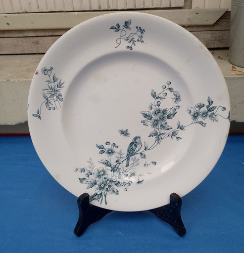 Assiette plate ancienne - assiette,
