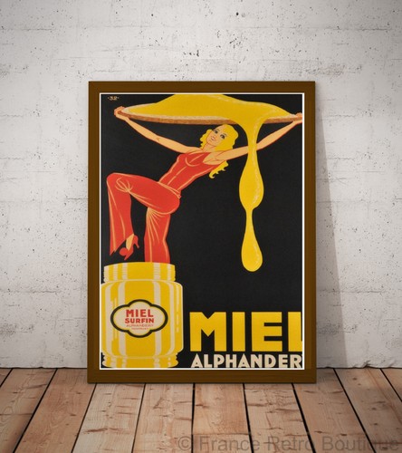 Affiche poster cuisine miel - cuisine,