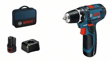 Visseuse sans fil 12V GSR 12V-15 - BOSCH - avec 1 batterie 12V 2Ah - chargeur -