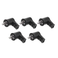 5 Pcs 2 Broches Din Angle Droit Haut-Parleur HiFi Câble De Prise Audio Vis À ...