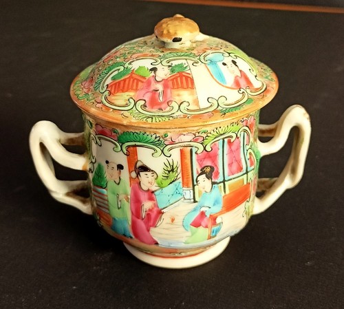 Ancien sucrier pot couvert - ancien,
