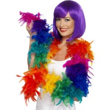 Accessoire De Fierté Boa En Plumes Multicolores Pour Costume De Flapper 80g