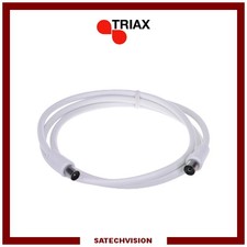 Cordon Câble Coaxial TV Connecteurs IEC 9,52 mm Mâle/Femelle 1,5 m Triax CTV 150