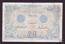 C901- BILLET 20 FRANCS BLEU