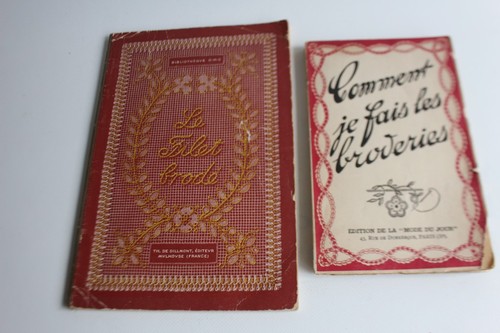Livres filet brodé - brodé,