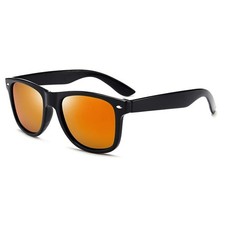 Lunettes de soleil polarisées UV400 homme femme style rétro noir verres teinté