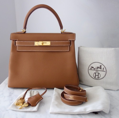 Sac hermes kelly gold bag - sac,