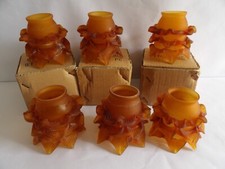 Lot de 6 Tulipes en verre  .Neuf.