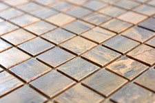 Mosaïque carreau cuivre brun cuisine miroir tuiles mur bain 49-1510_b | 1 plaque