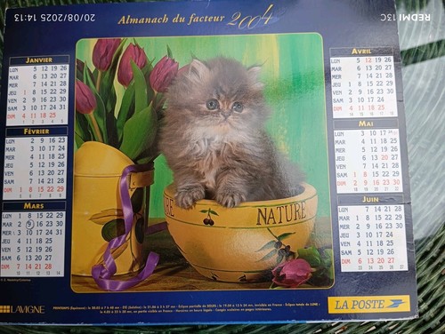 Calendrier almanach des postes - calendrier,