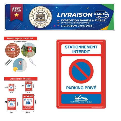 Panneau stationnement interdit - panneau,