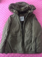 PARKA KAKI FILLE "IKKS" 10 ans OCCASION