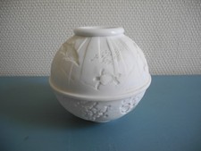 ancien photophore porcelaine Limoges P.Deshoulières porcelain tealight holder