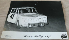 🚘 Auto Photo presse Originale R8 RENAULT 8 S GORDINI RALLYE 1970 Foto  Brochure