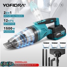 Aspirateur électrique 650mL sans fil aspirateur de voiture 2IN 1 pour Makita 18V