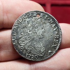 #99-7 ~ LOUIS XV - Louis d’argent à la croix aux huit L couronnés 1720 Y BOURGES