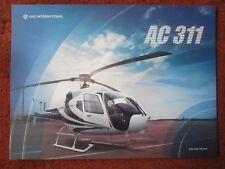 2017 DEPLIANT PUB CHINA AVIC AC 311 AC311 HELICOPTER HUBSCHRAUBER HELICOPTERE