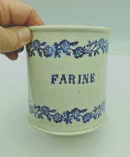 Pot à farine faience de St