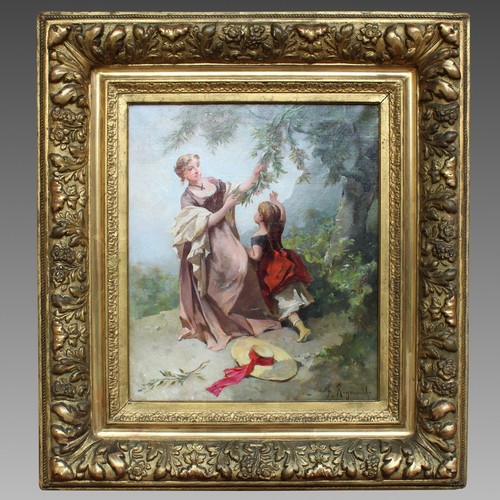 Tableau huile sur - , toile