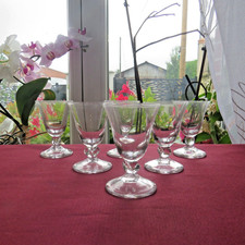 6 verres a liqueur en cristal