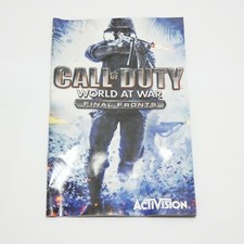 NOTICE DU JEU CONSOLE PS2 CALL OF DUTY WORLD AT WAR FINAL FRONTS FRA PLAYSTATION
