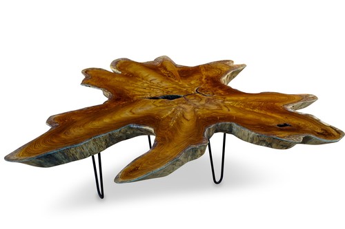 Table basse teck bois - basse, de