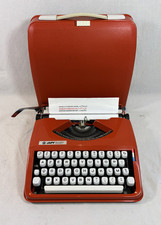 Machine à écrire Japy Hermes Baby CURSIVE Nettoyée Révisée, + Ruban Neuf