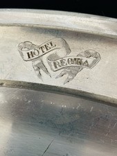 ancien plat en métal argenté de l HOTEL REGINA de CHRISTOFLE /7396V5