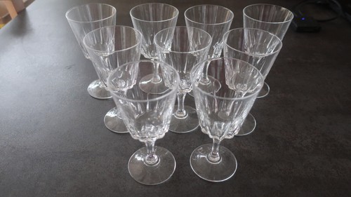 Verres vin en cristal - 8, à