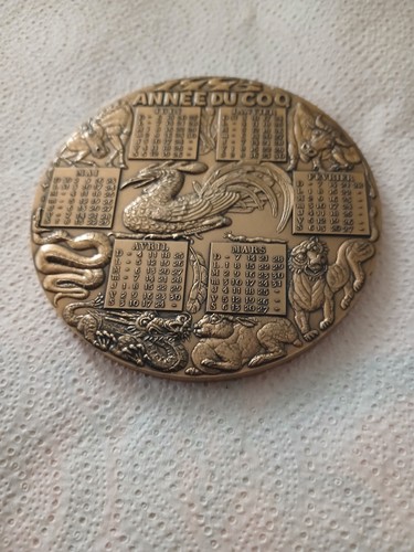 Médaille bronze calendrier - de,