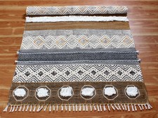 Indien Marron Kilim Handmade