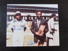 Ron Leflore & Lou Brock Autograph / Signed 8 x 10 Photo St Louis Cardinals
