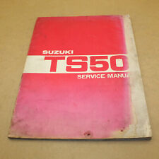 MANUEL REVUE TECHNIQUE ATELIER SUZUKI TS 50 1979-  MANUEL ENTRETIEN EN ANGLAIS