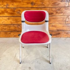 Chaise Vintage Rouge, Modèle 'Dorsal' par Emilio Ambasz et Giancarlo Piretti