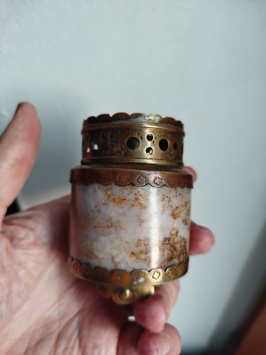 Lampe opium chine laiton - a,