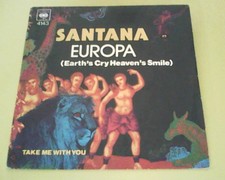 45 TOURS SP SANTANA EUROPA   CBS 4143 DE 1976