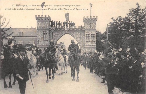 Cpa bourges fete historique - bourges,
